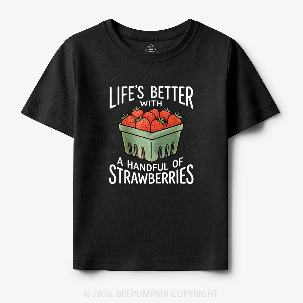 Life's Better With Strawberries Toddler&Kid's Tees