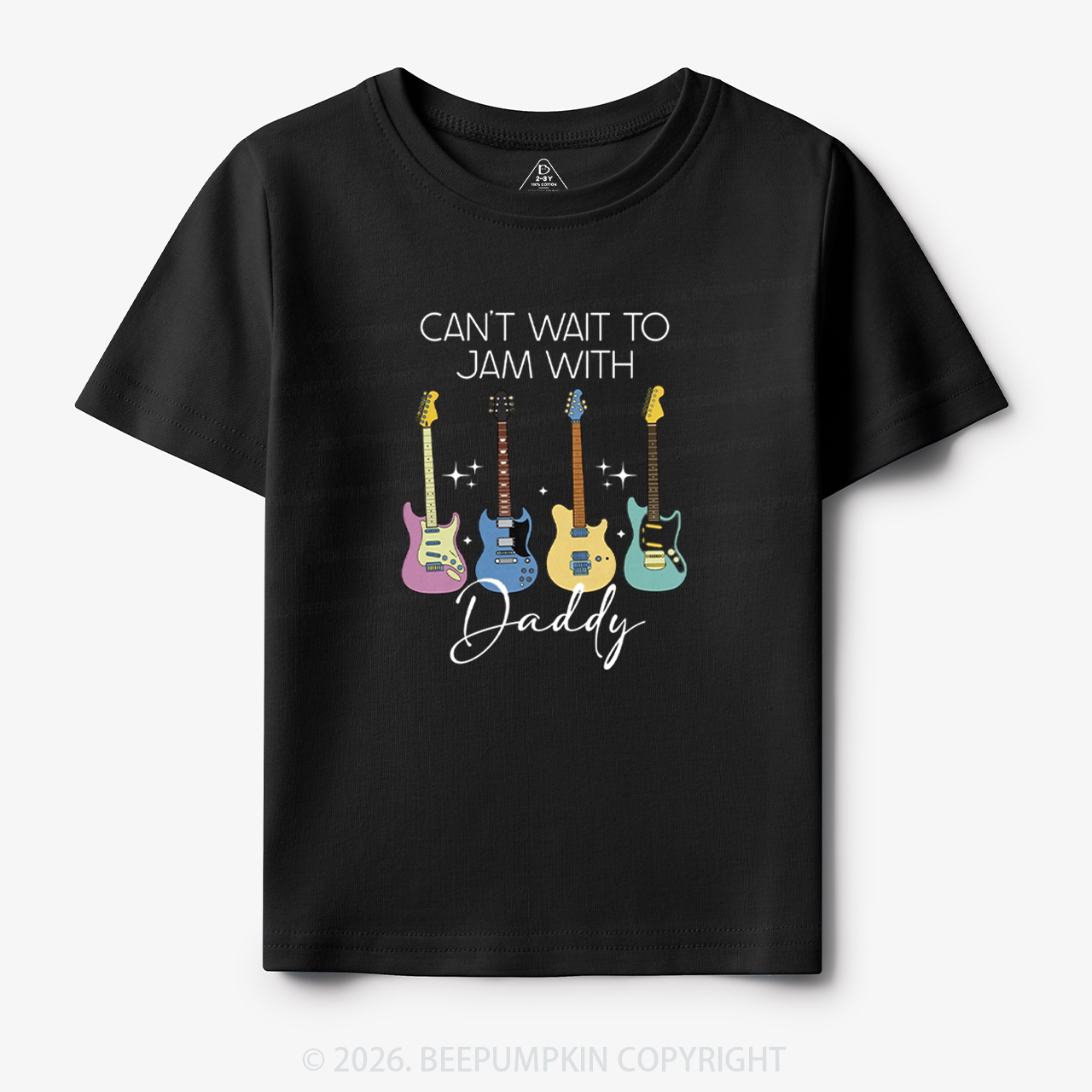 Can't Wait To Jam With Daddy Guitar Toddler&Kid's Tees