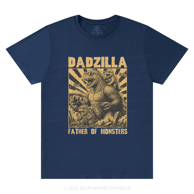 Personalized Dadzilla Father Of Monster T-Shirts