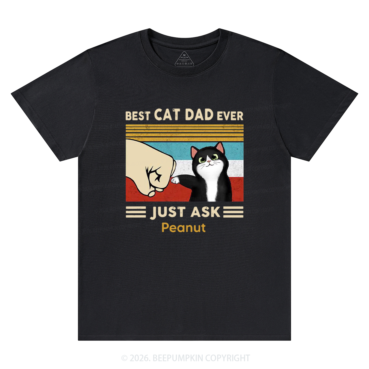 Personalized Best Cat Dad Ever T-Shirts