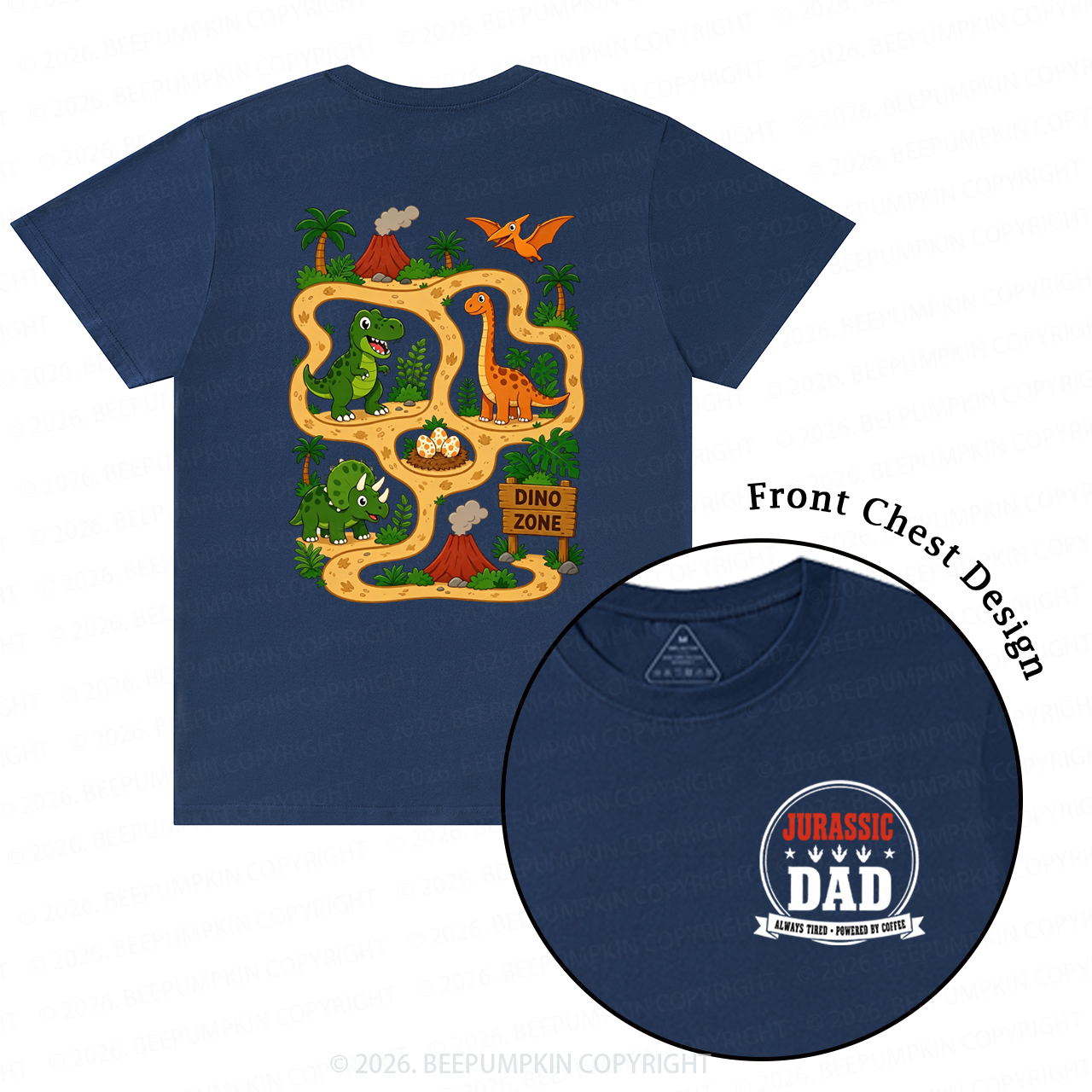 Daddysaurus Fathers Day T-Shirts