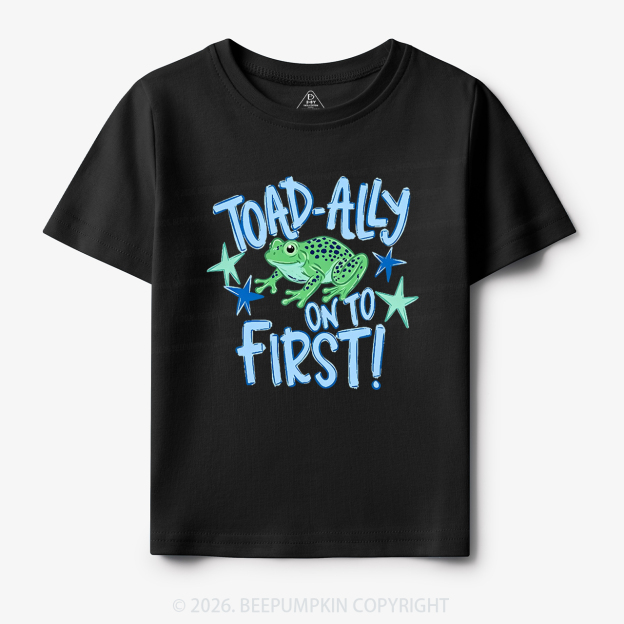Personalized Toad-ally On To Grade Toddler&Kid's Tees
