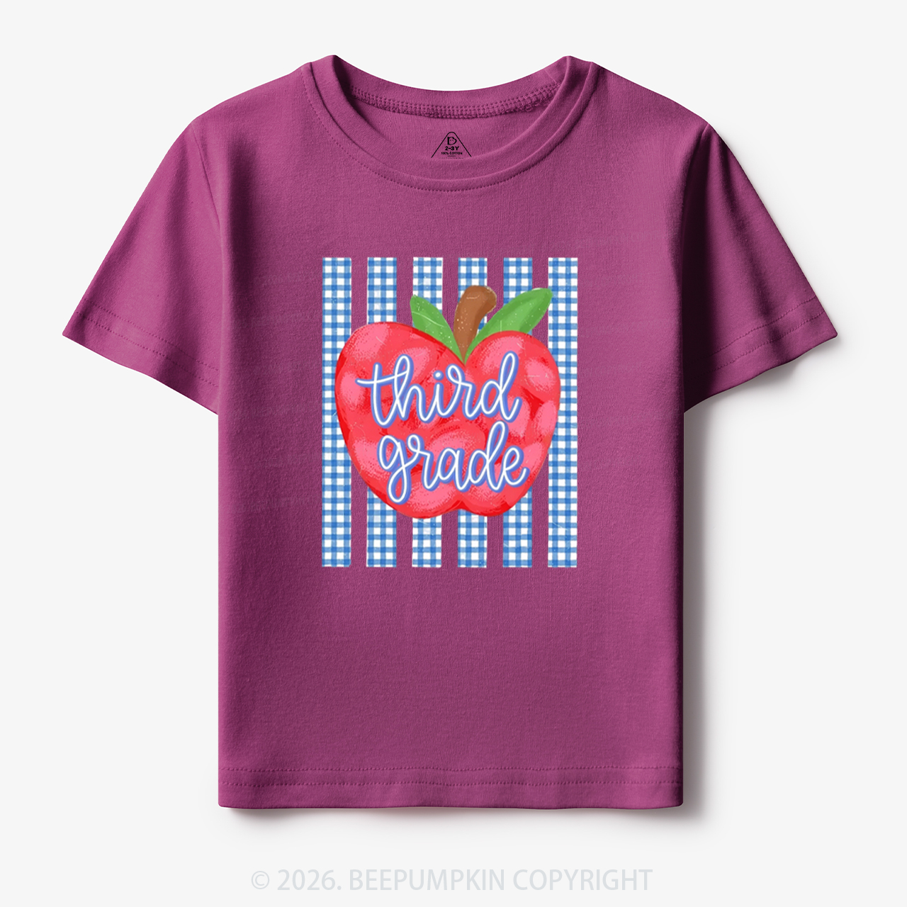 Striped Apple Grade Back To School Toddler&Kid's Tees
