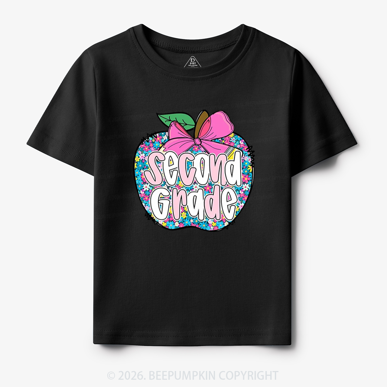 Preppy Back to School Coquette Retro Apple Toddler&Kid's Tees
