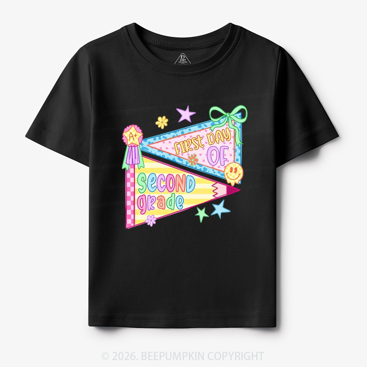Floral Apple Pre-k 1st/2nd/3rd/4th/5th Grade Toddler&Kid's Tees