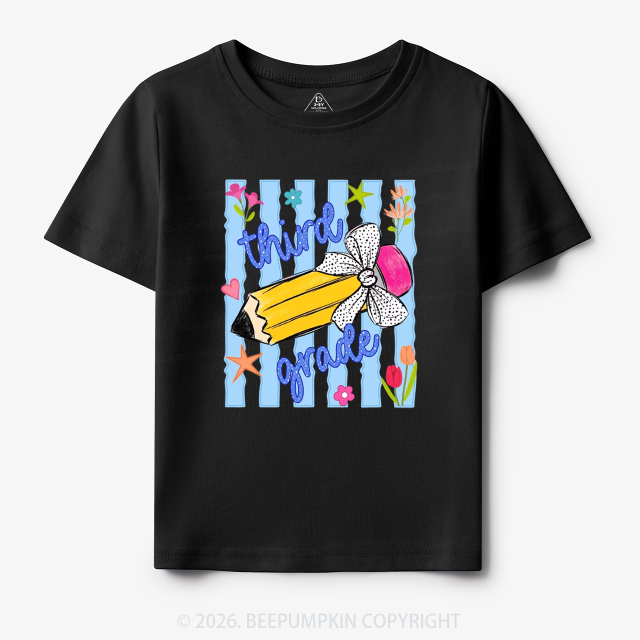 Striped Pencil Pre-K To Fifth Grade Toddler&Kid's Tees