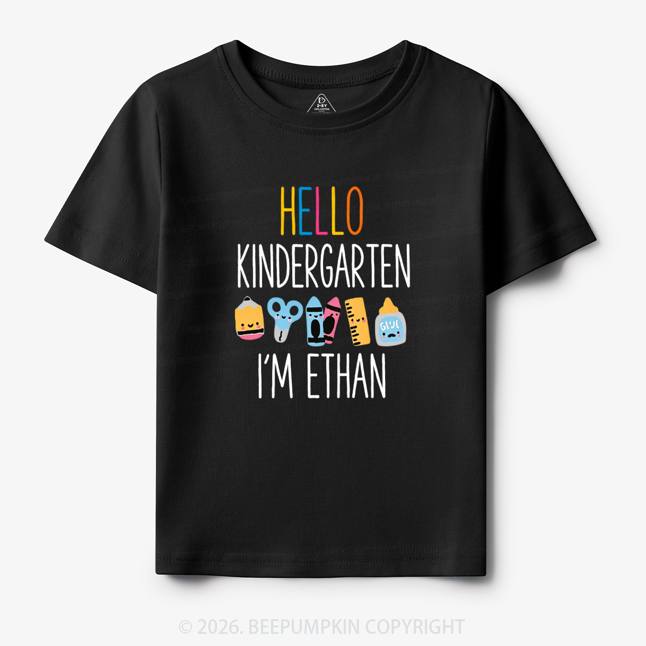 Personalized Hello Kindergarten I’m Name Toddler&Kid's Tees