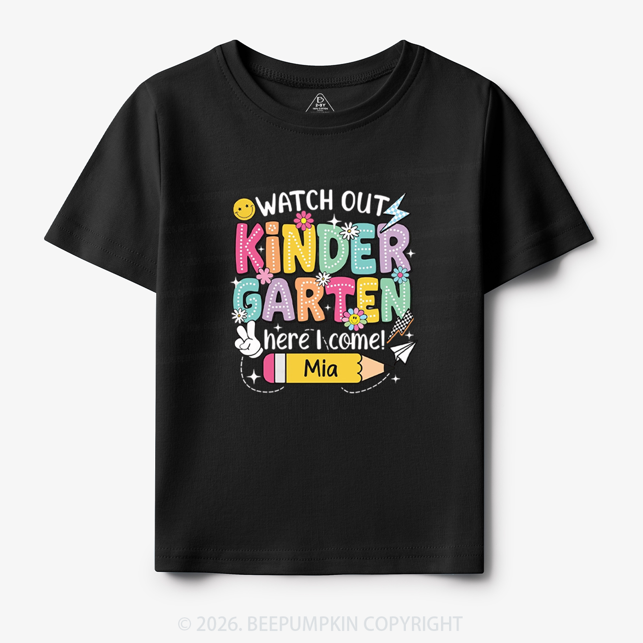 Personalized Watch Out Kindergarten Here I Come Toddler&Kid's Tees