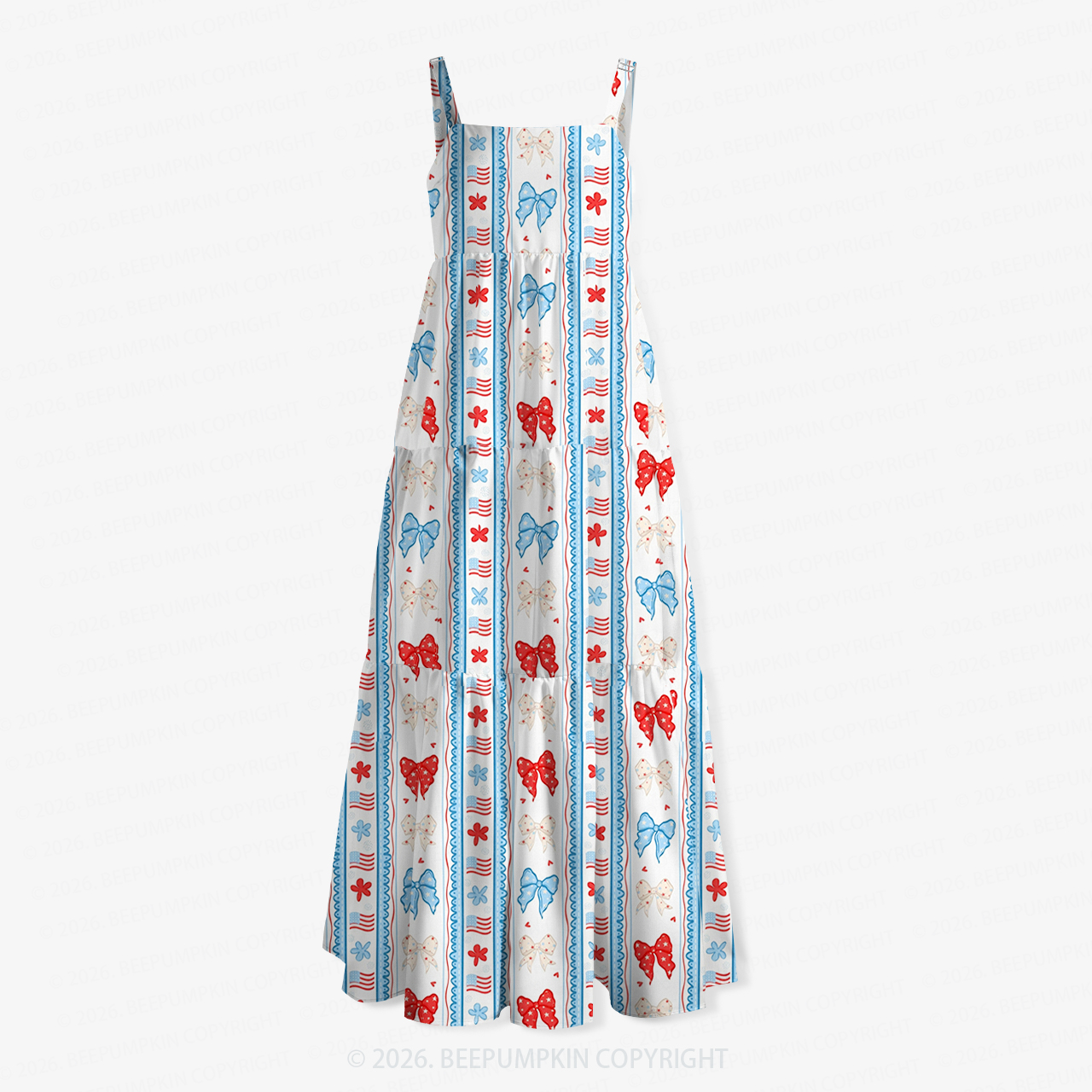 Freedom Ribbons Independence Day Women’s Voile Cami Dress