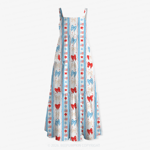 Freedom Ribbons Independence Day Women’s Voile Cami Dress