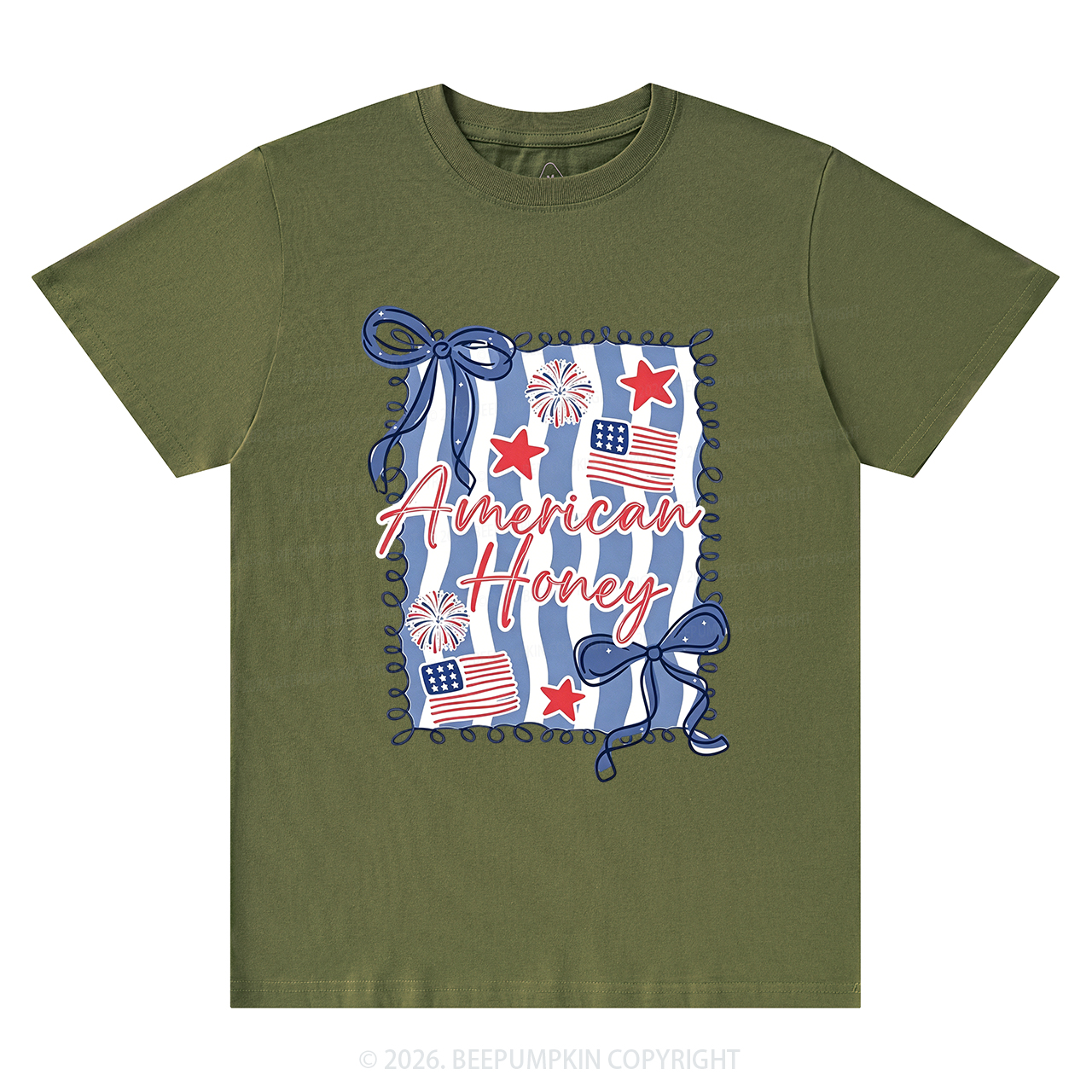 American Honey Flag Bows T-Shirts