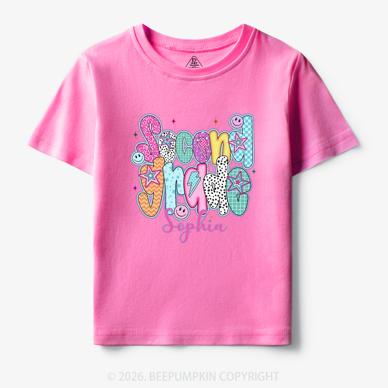 Personalized Retro Grade Back to School Toddler&Kid's Tees