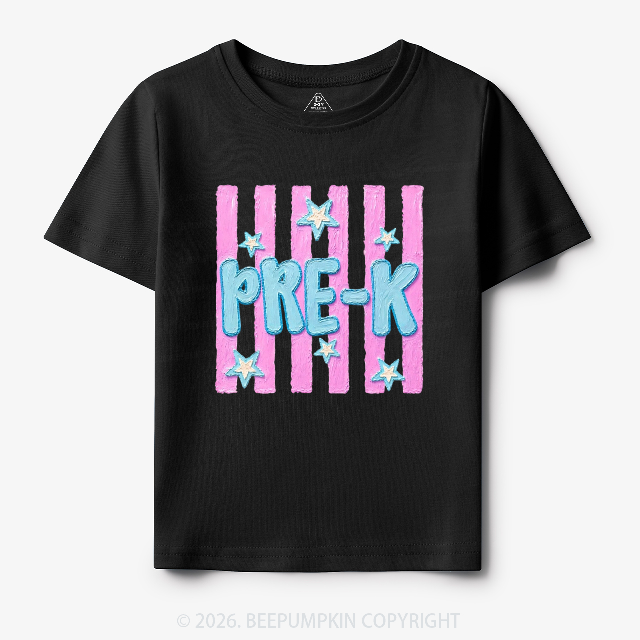 Retro Striped Pre-K Back To School Toddler&Kid's Tees