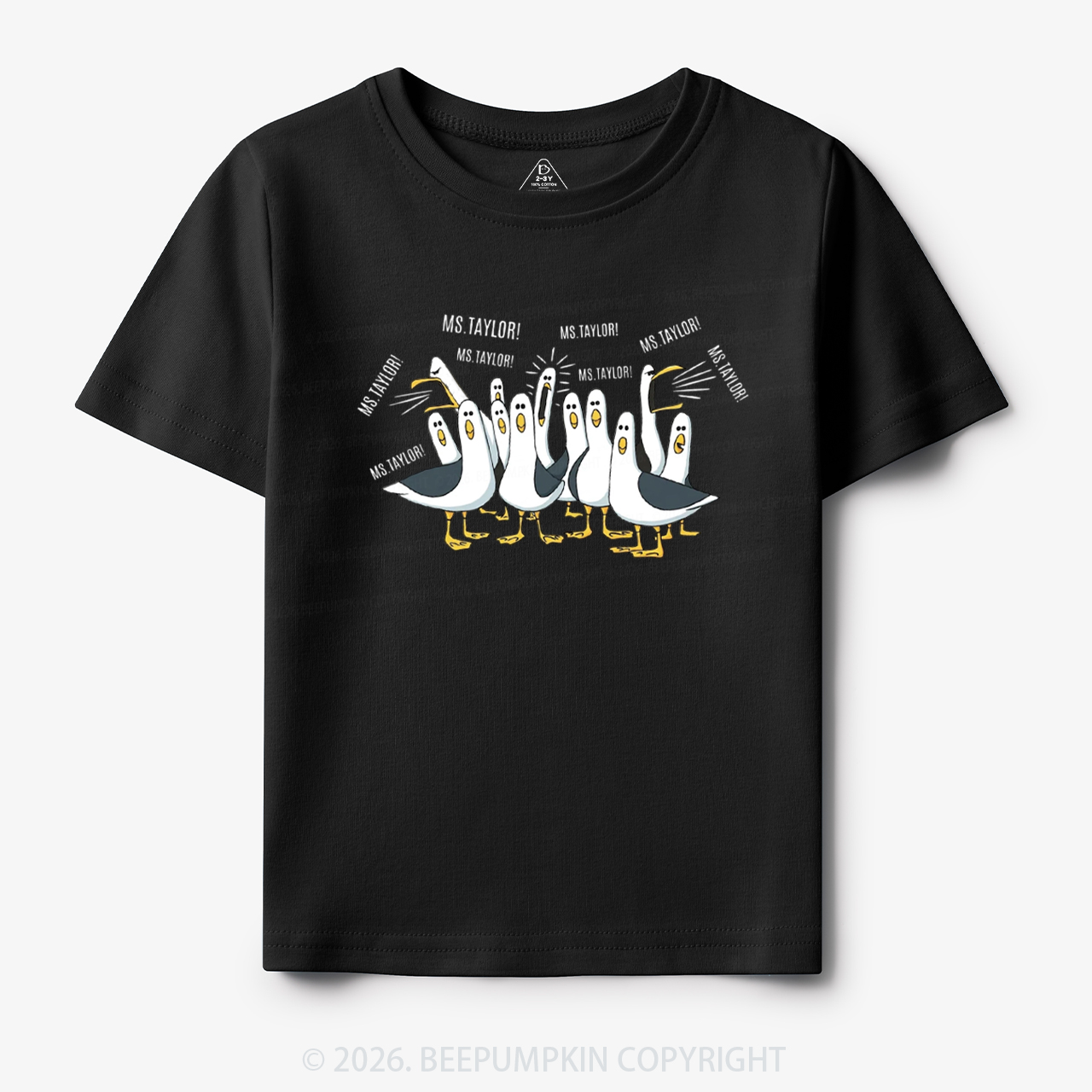 Personalized Teacher Name Seagulls Funny Toddler&Kid's Tees