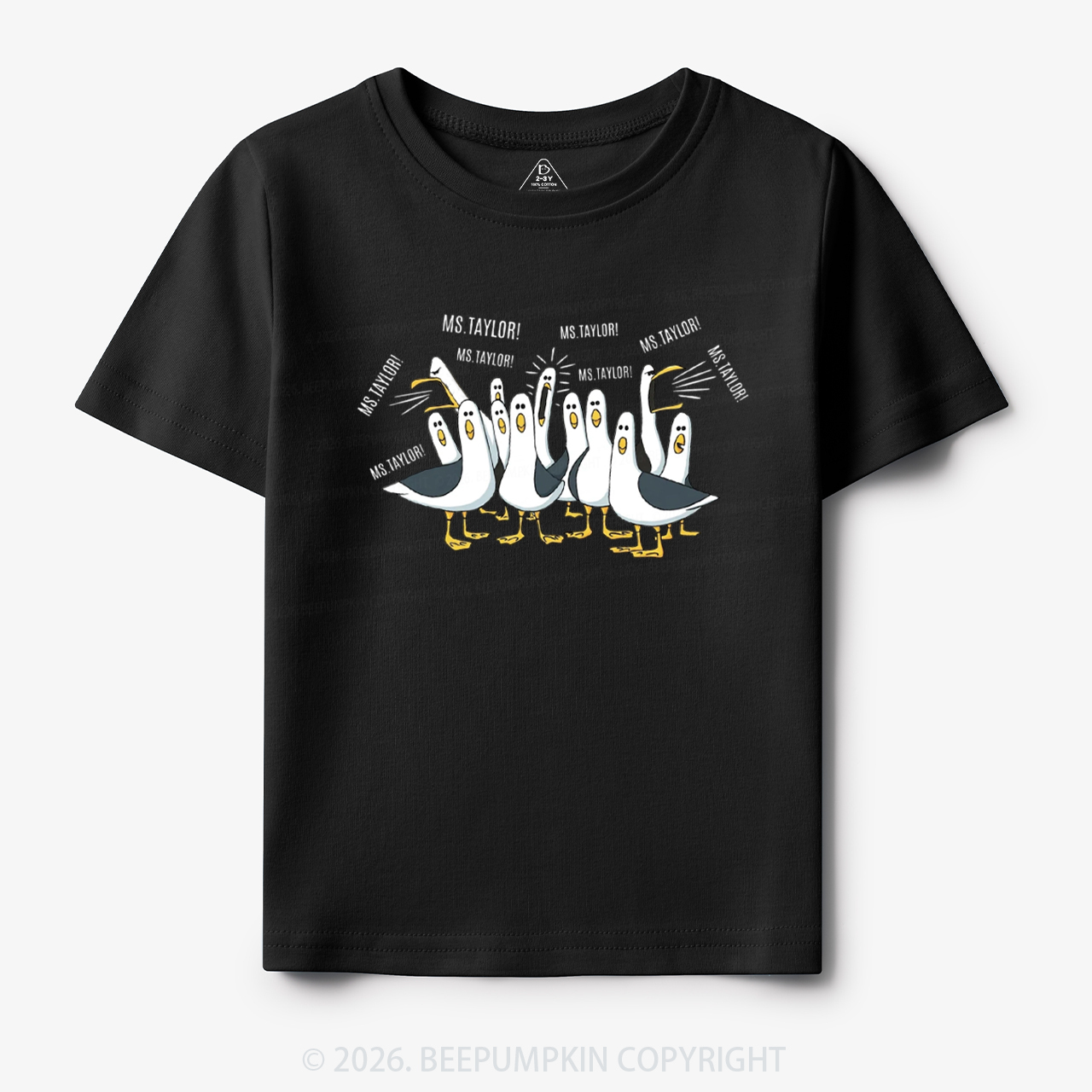 Personalized Teacher Name Seagulls Funny Toddler&Kid's Tees