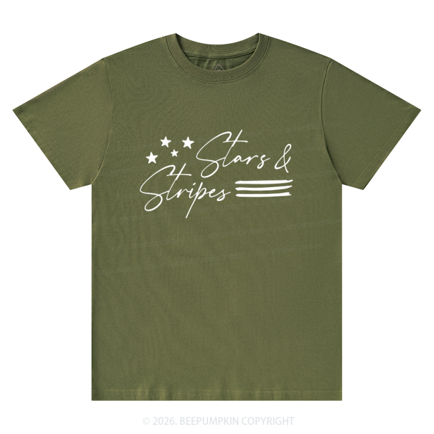 Stars and Stripes Retro American Flag T-Shirts