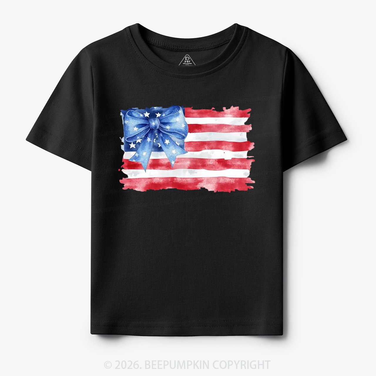 4th of July American Flag Toddler&Kid's Tees