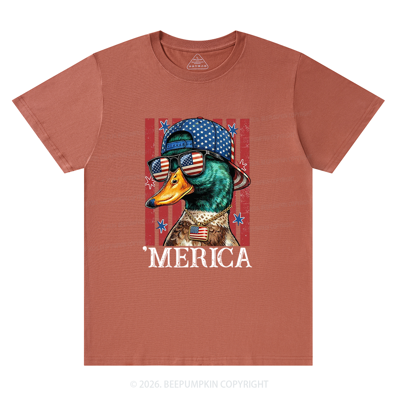 4th of July Funny Patriotic Merica Duck T-Shirts