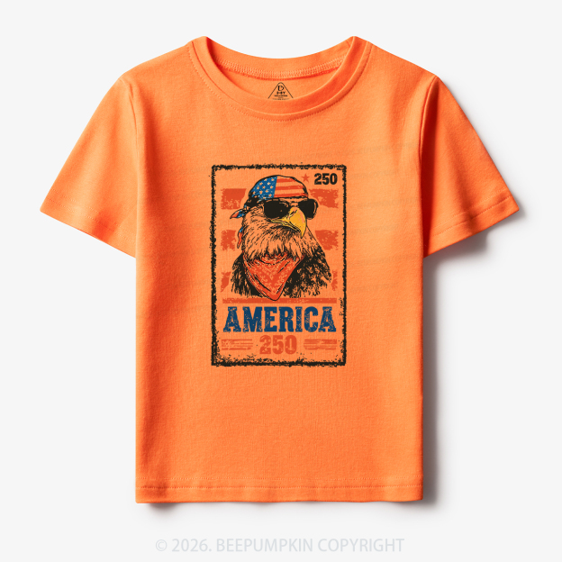 250th American Eagle 4th of July Toddler&Kid's Tees