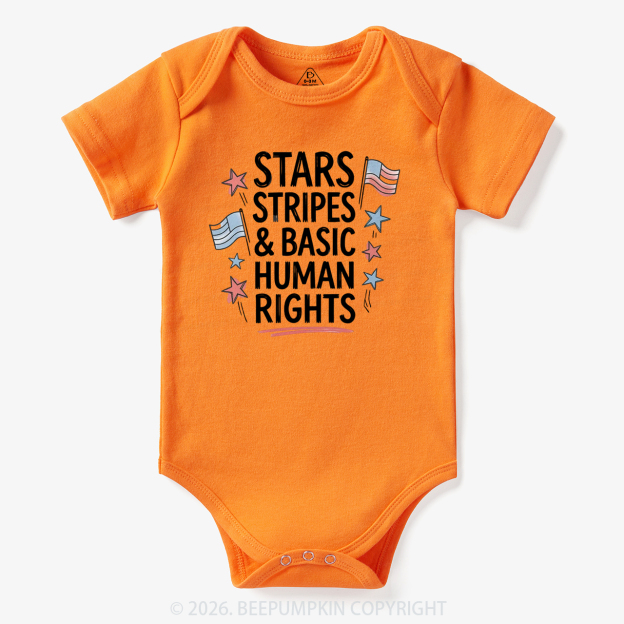 Stars Stripes Patriotic 4th Of July Bodysuit