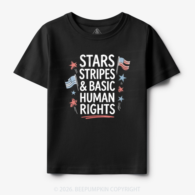 Stars Stripes Patriotic 4th Of July Toddler&Kid's Tees