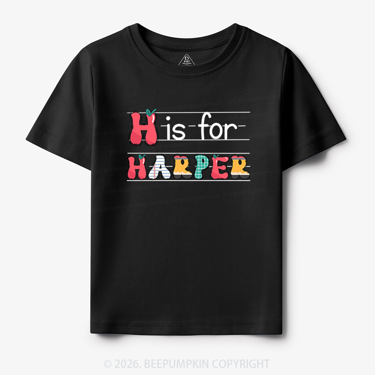 Personalized Kids Name Back To School Toddler&Kids Tees