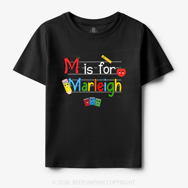 Personalized Kids Name Toddler&Kid's Tees Beepumpkin