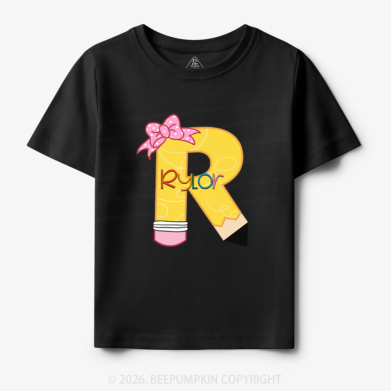 Personalized Pencil Back To School Shirt 