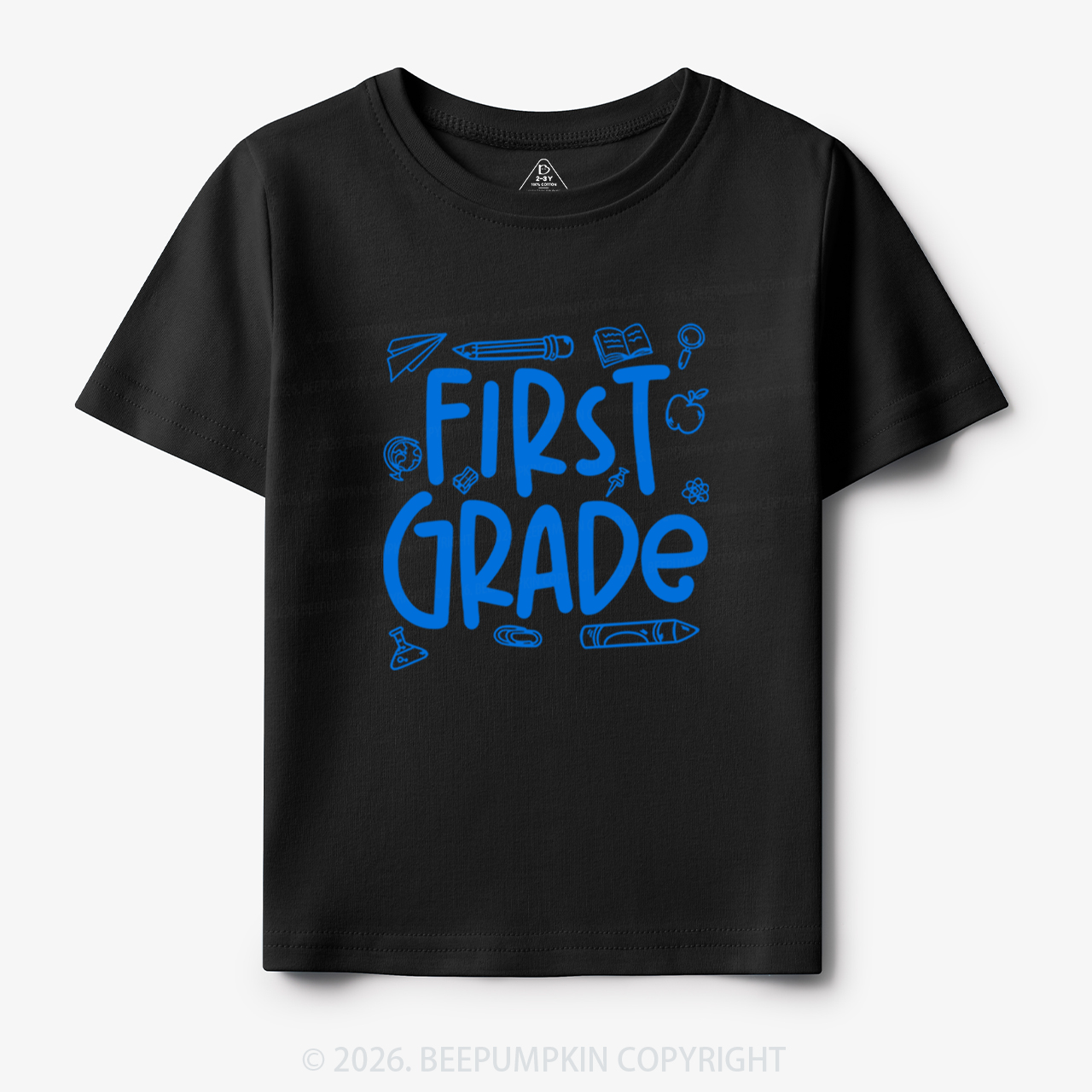 Personalized Preppy Back To School Doodles Toddler&Kid's Tees