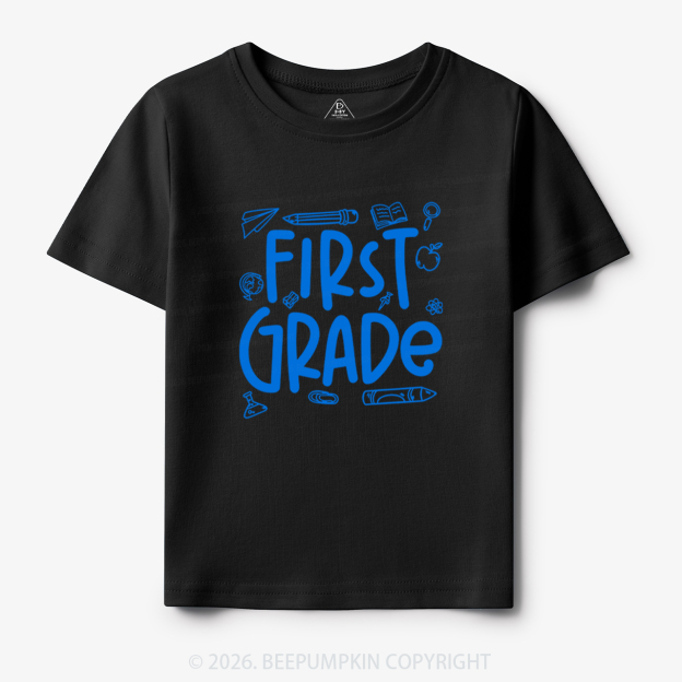 Personalized Preppy Back To School Doodles Toddler&Kid's Tees