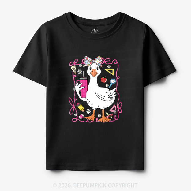 Coquette Silly Goose Back To School Toddler&Kid's Tees