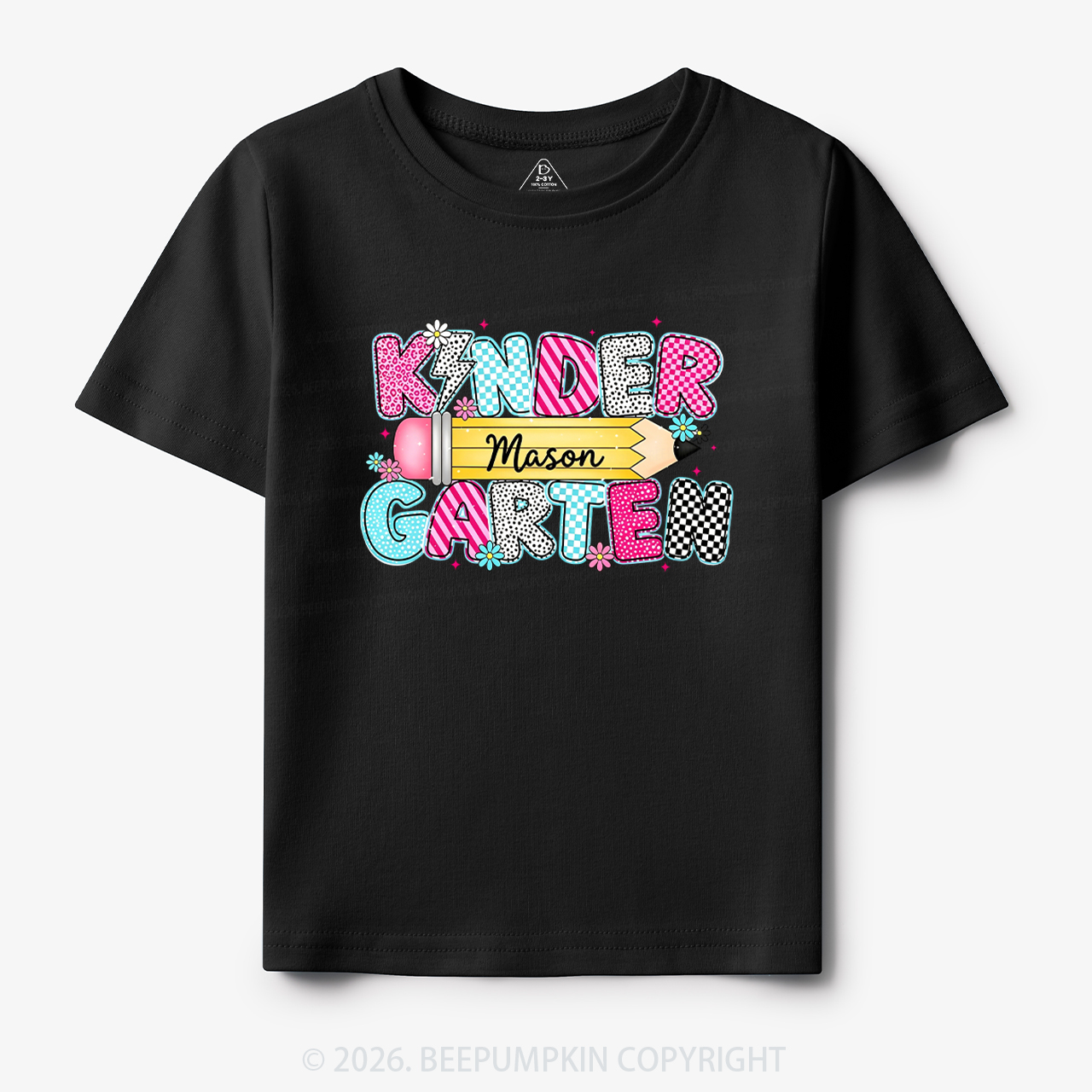 Personalized Kindergarten Name Back To School Toddler&Kid's Tees