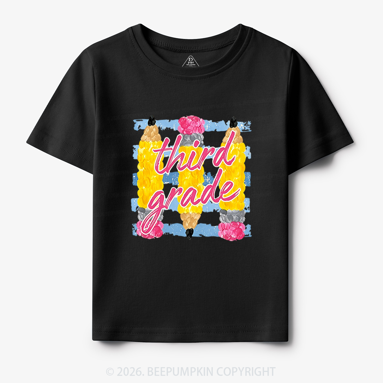 Personalized Grade Colors Stripes Back to School Toddler&Kid's Tees