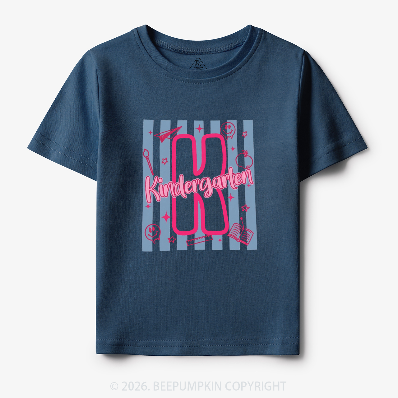 Preppy Stripes Kindergarten Back to School Toddler&Kid's Tees