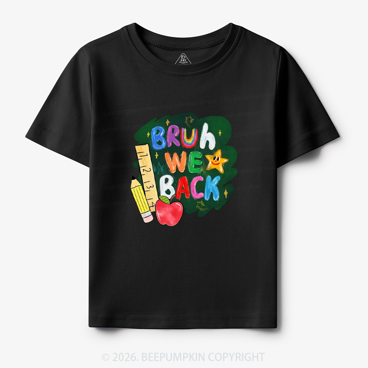 Bruh We Back Funny Back to School Toddler&Kid's Tees
