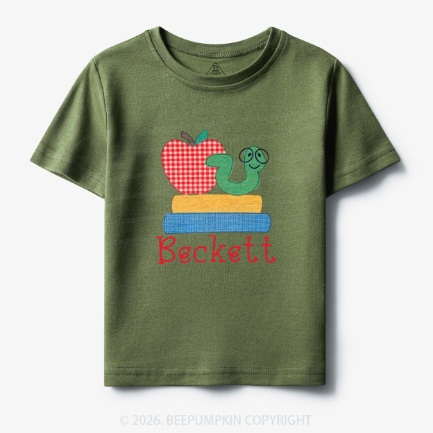 Personalized Name Caterpillar Back To School Toddler&Kid's Tees