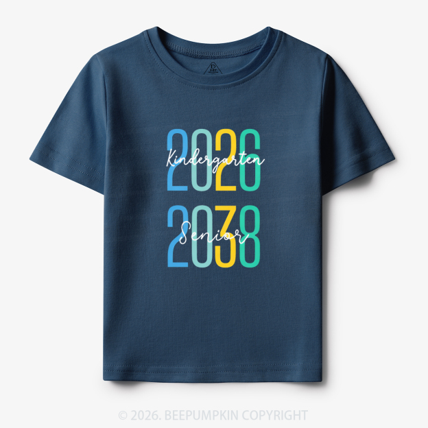 Class of 2026 Kindergarten 2038 Senior Toddler&Kid's Tees