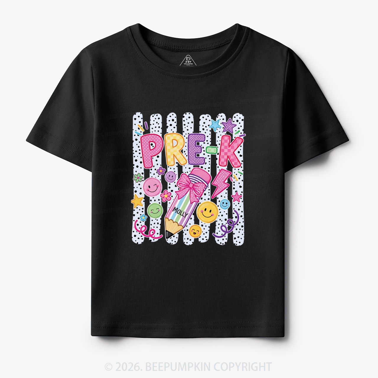 Personalized Pre-K Striped Back to School Toddler&Kid's Tees