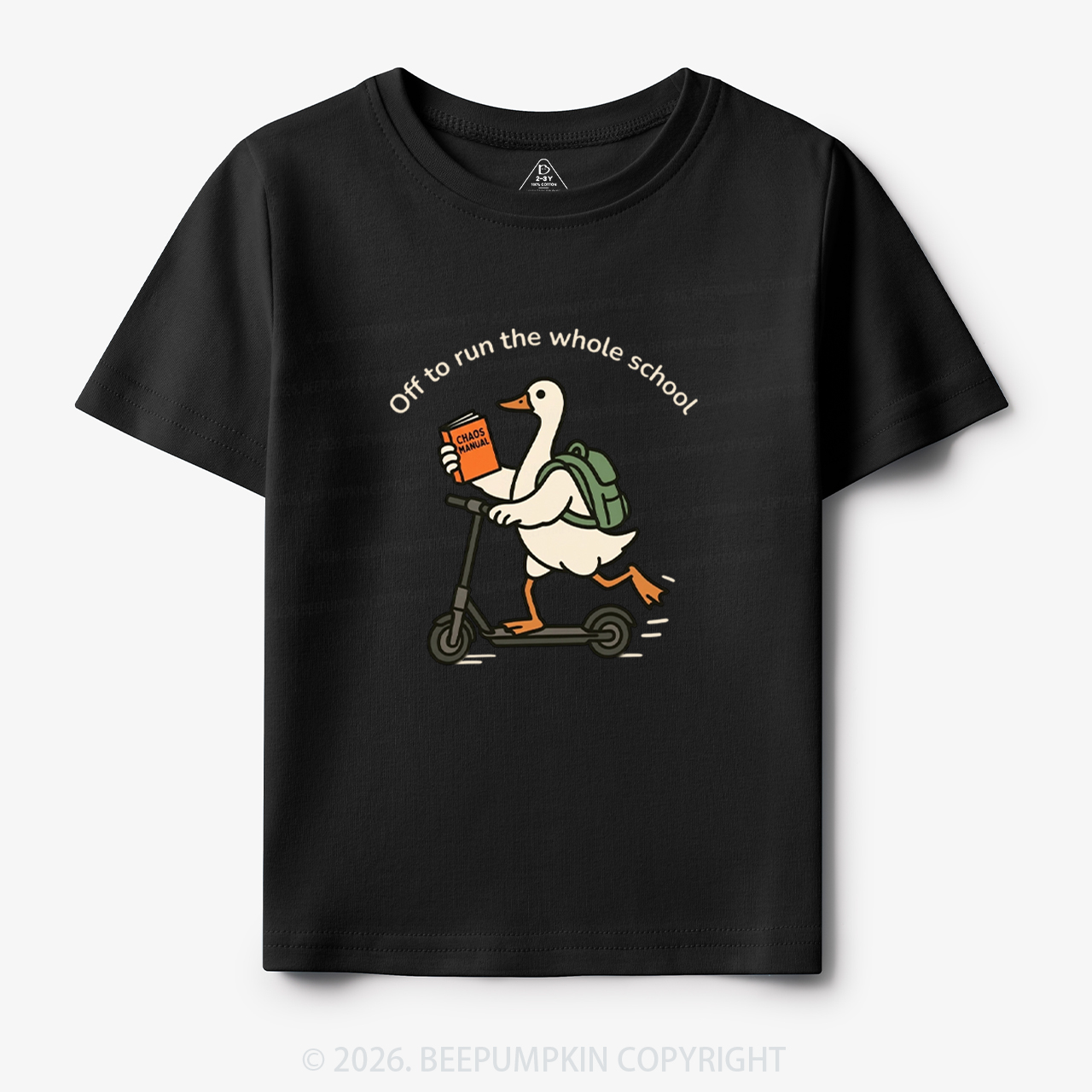 Off to Run the Whole School Funny Back To School Toddler&Kid's Tees