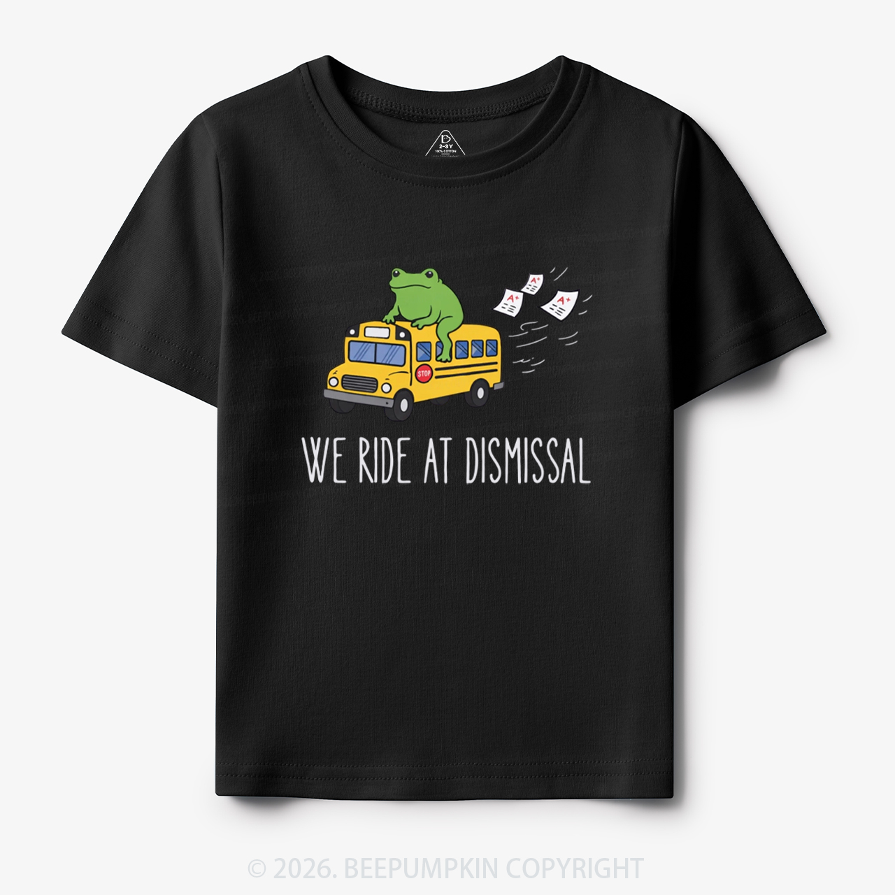 Funny Frog We Ride At Dismissal Toddler&Kid's Tees