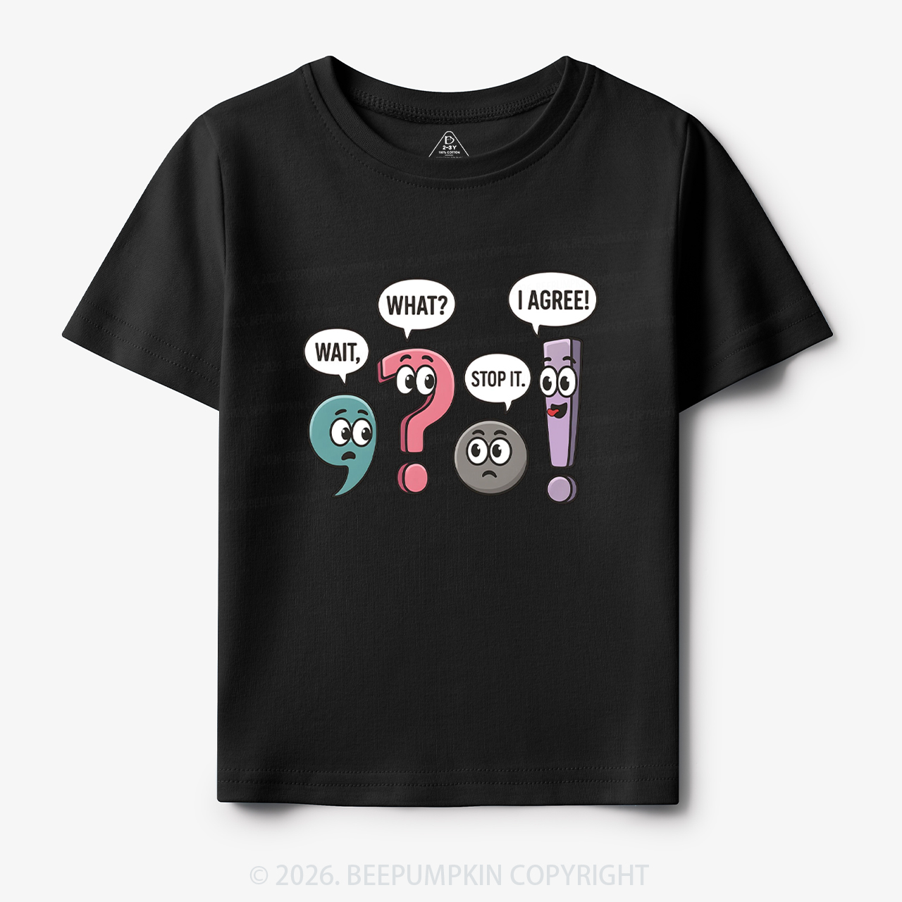 Funny Punctuation Back to School Toddler&Kid's Tees