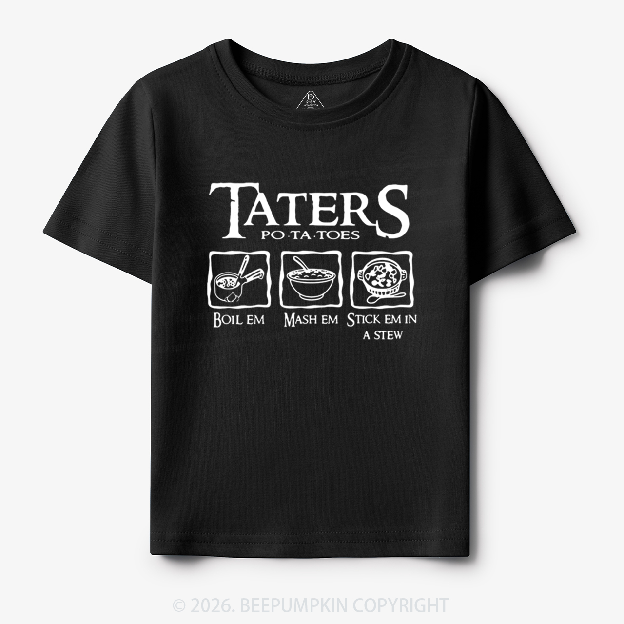 Taters Potatoes Funny Toddler&Kid's Tees