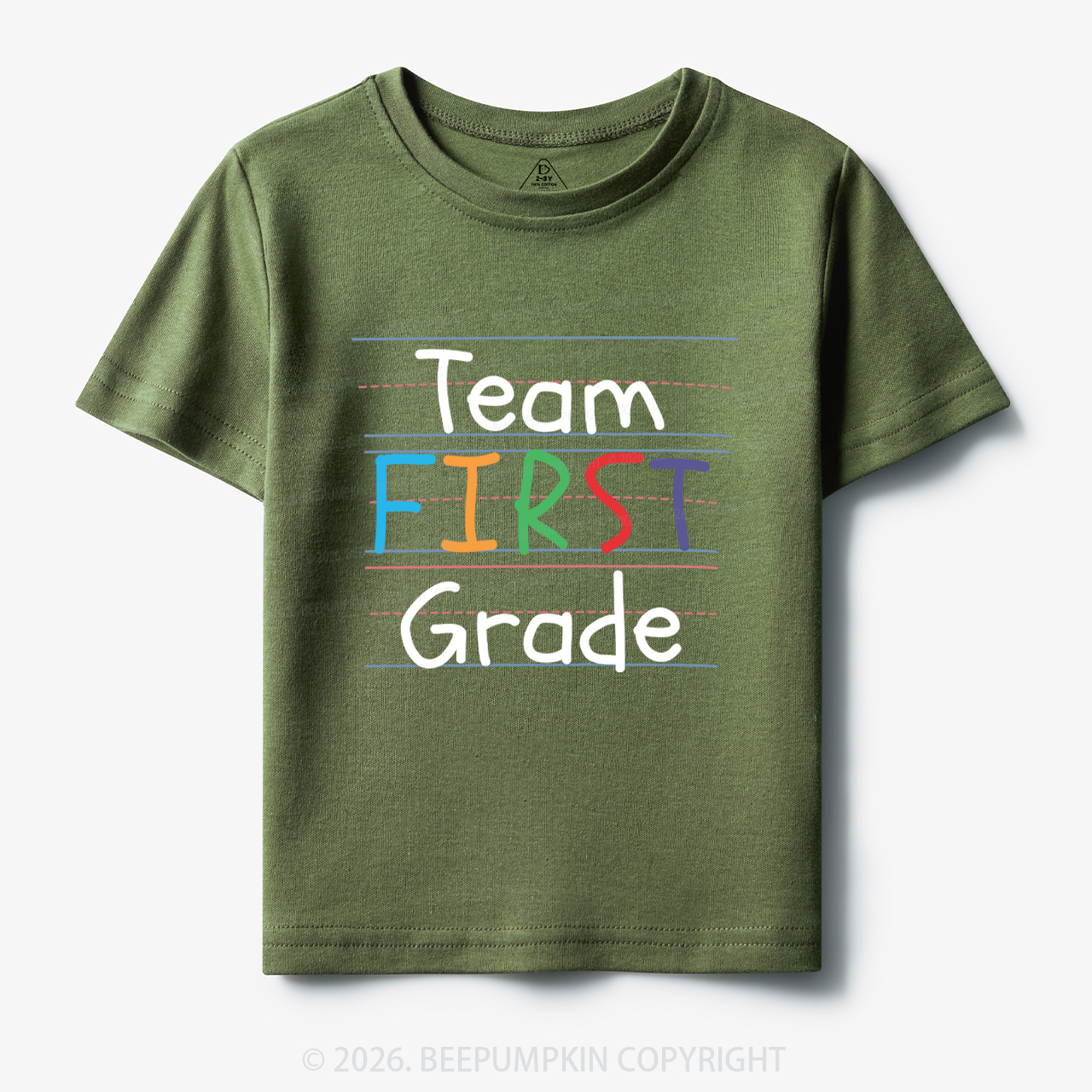 Team First Grade Back To School Kids T-shirts