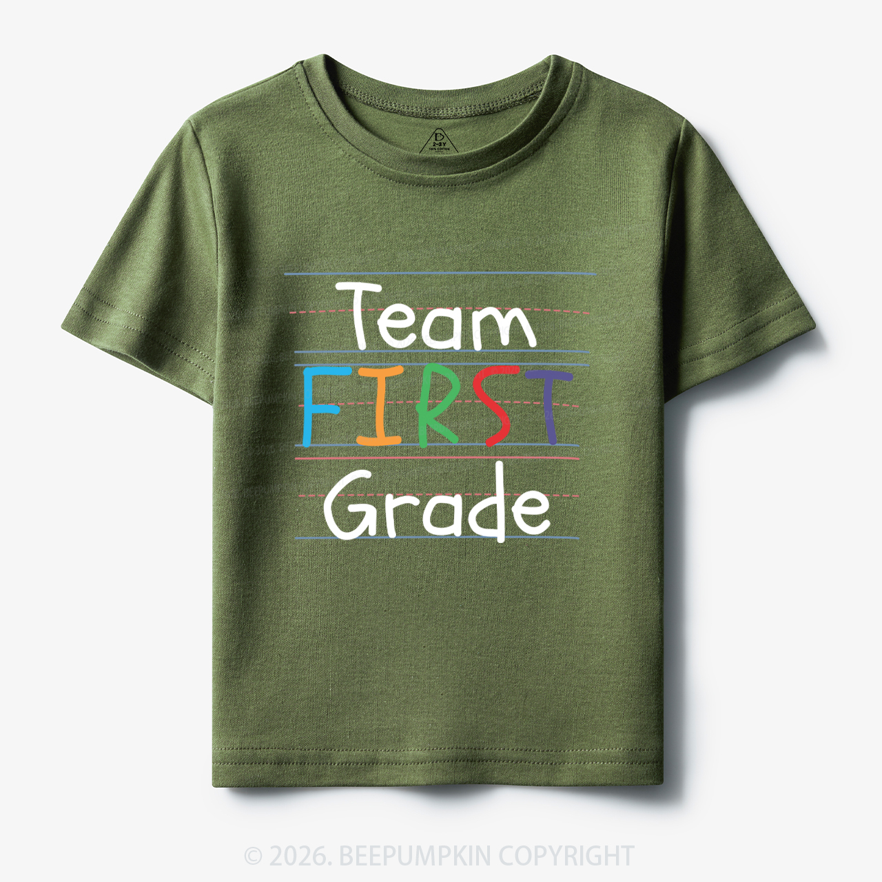 Team First Grade Back To School Kids T-shirts