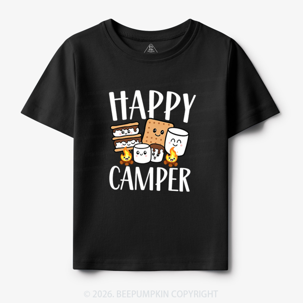 Happy Camper Cute Marshmallow Toddler&Kid's Tees