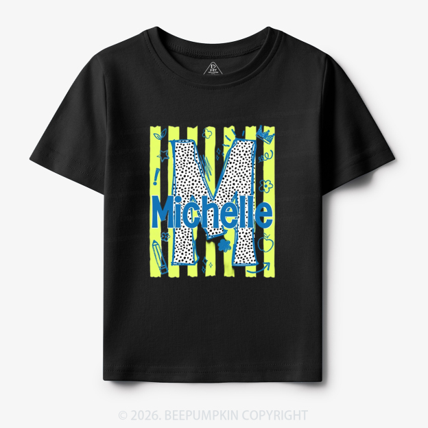 Personalized Name Alphabet Doodle Toddler&Kid's Tees