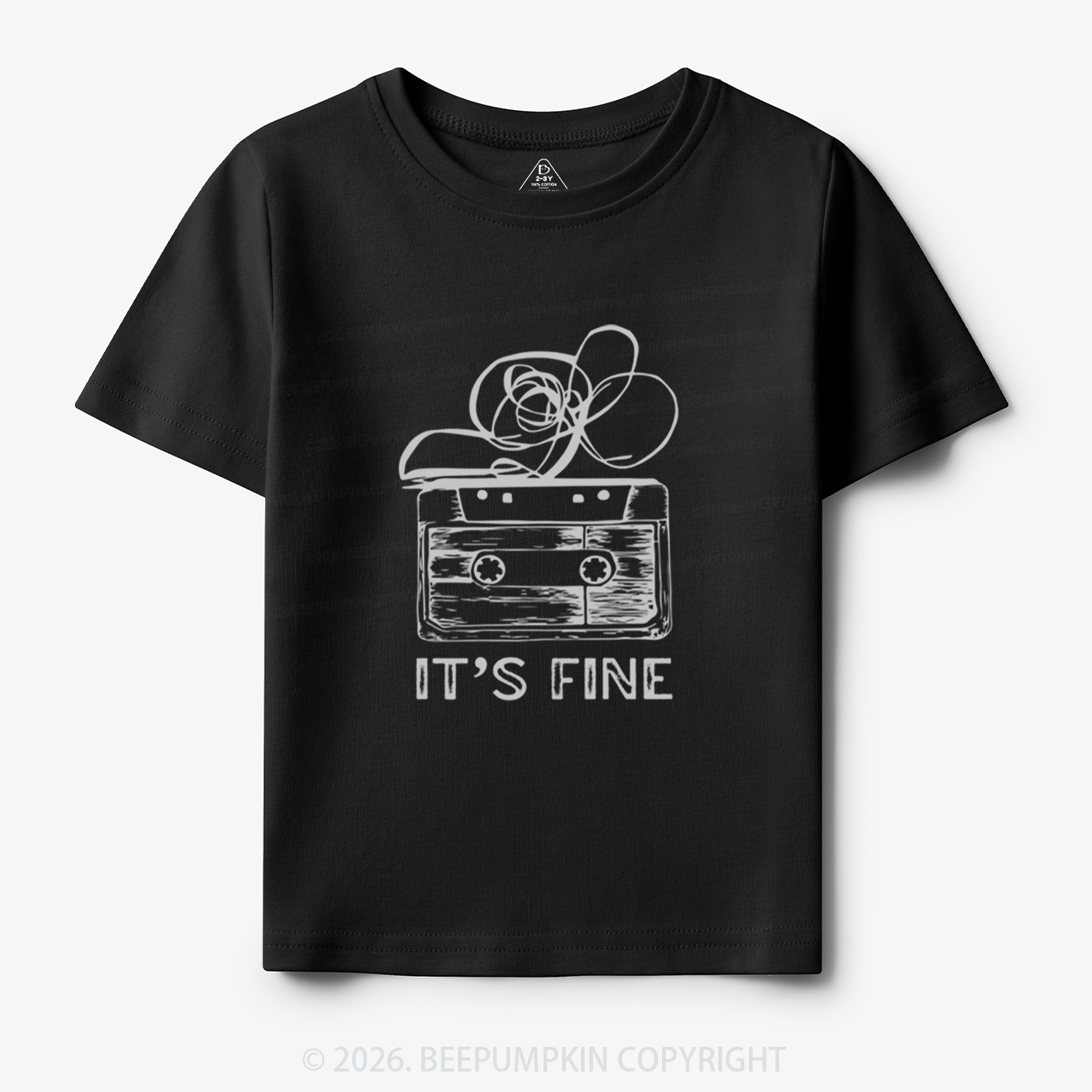 Retro Cassette Tape It’s Fine Toddler&Kid's Tees