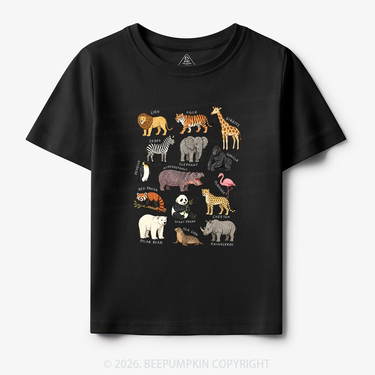 Zoo Animals Toddler&Kid's Tees
