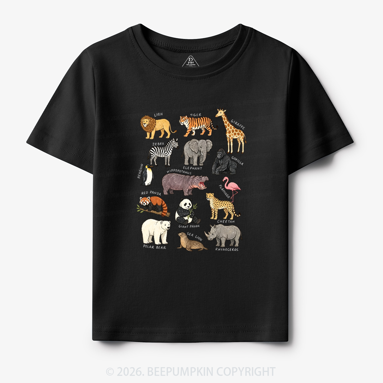 Zoo Animals Toddler&Kid's Tees