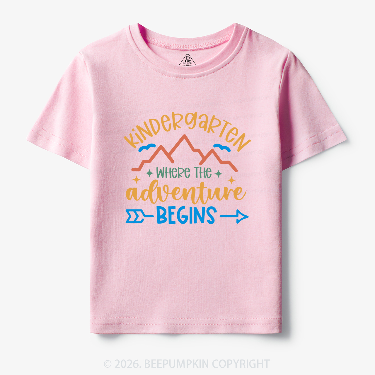 Personalized Kindergarten Where the Adventure Begins Toddler&Kid's Tees